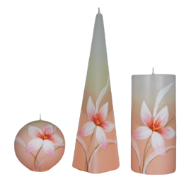 Kaarsen set met magnolia