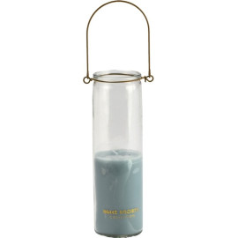Home Society Candle Tube Hang Kaars in glas Licht Blauw