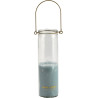 Home Society Candle Tube Hang Kaars in glas Licht Blauw