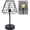 Staande zwarte lamp met ledverlichting