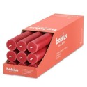 Bolsius rustieke kaarsen 9 stuks Delicate Red