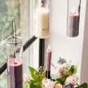 Home Society Candle Tube Hang Kaars in glas Kleur Sand